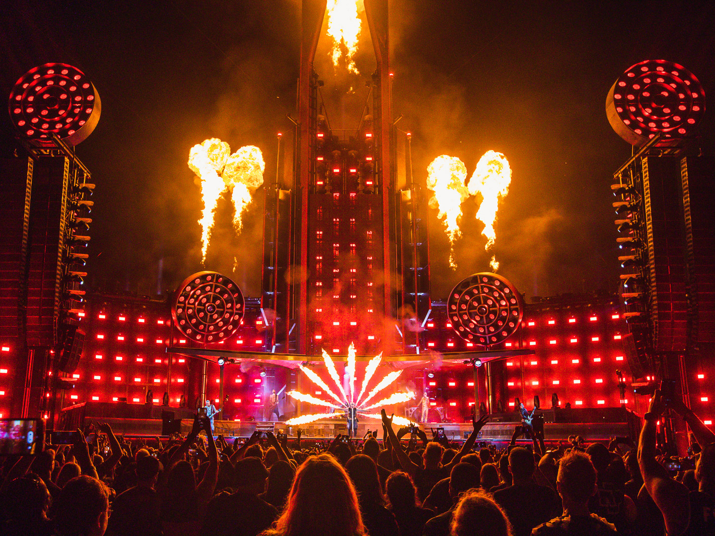 SPIN: Rammstein Rock . Coliseum, Live Review - Los Angeles Coliseum