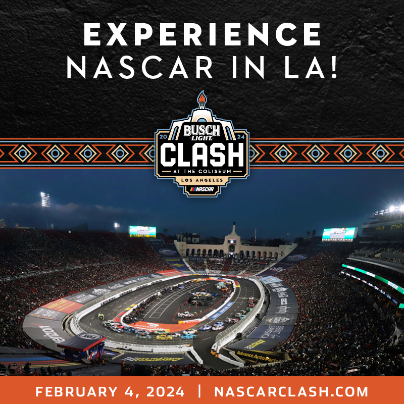 NASCAR’s Busch Light Clash 2024 Los Angeles Coliseum