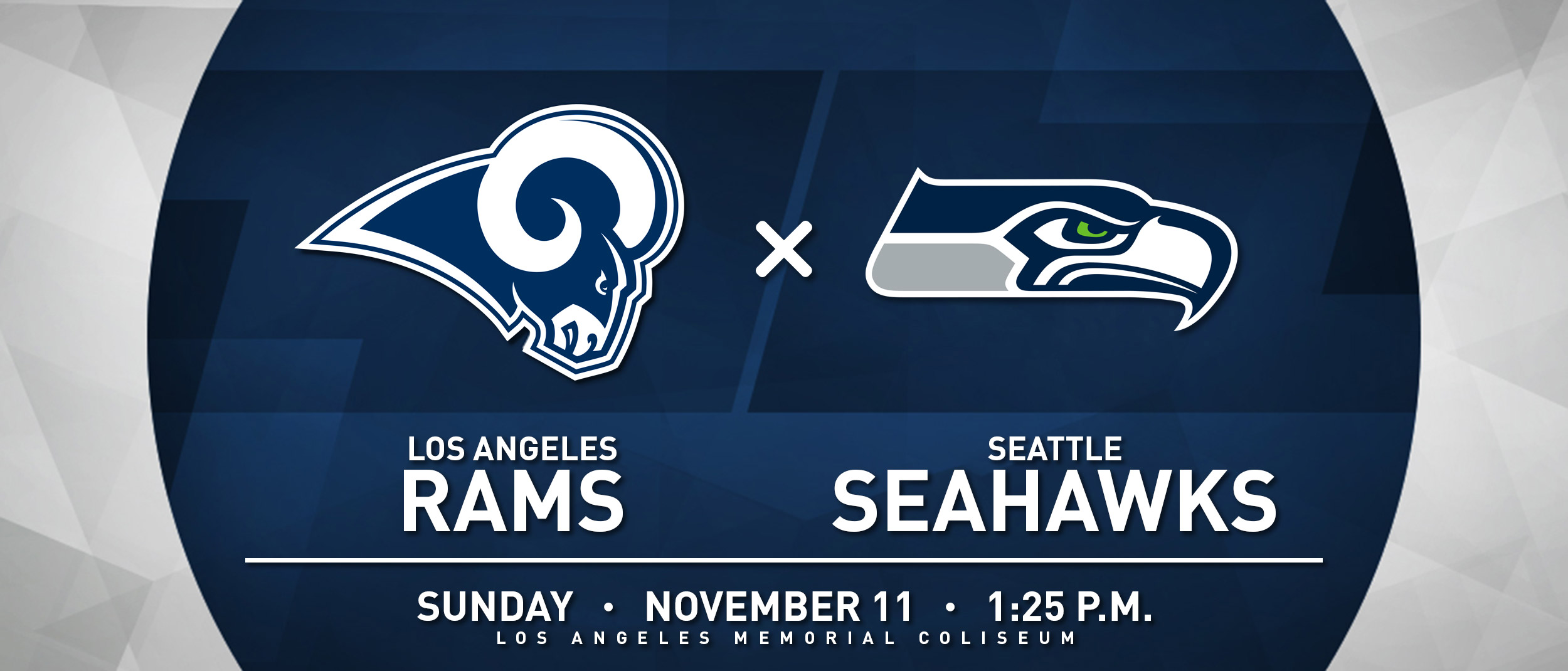 RAMS VS SEAHAWKS Los Angeles Coliseum